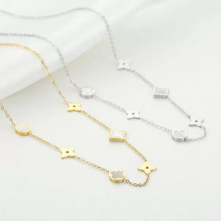 Bijoutheek Collier Loui Witte Schelp