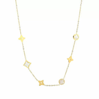 Bijoutheek Collier Loui Witte Schelp