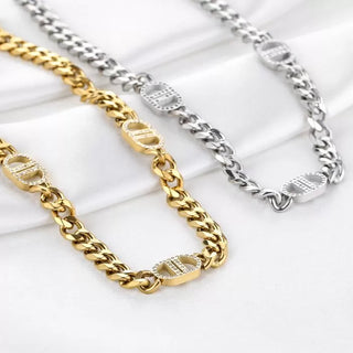 Bijoutheek Collier Goodlife Schakels Strass