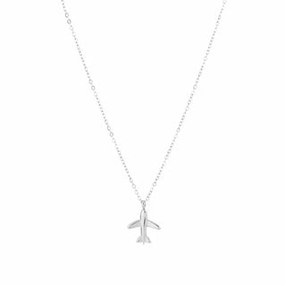 Kopen zilver Bijoutheek Collier Vliegtuig