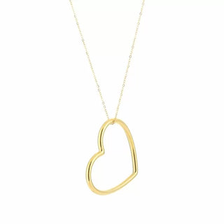 Bijoutheek Collier Open Hart Groot