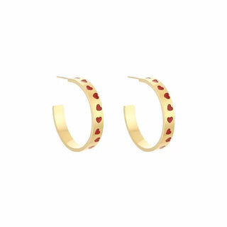 Bijoutheek Oorknoppen Hartjes Ring