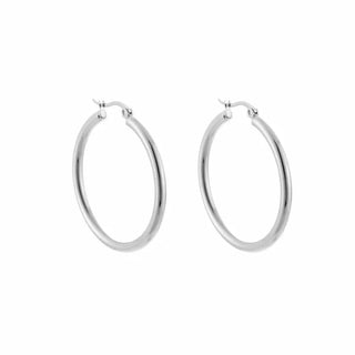 Kopen zilver Bijoutheek Oorringen Hoop 3 mm