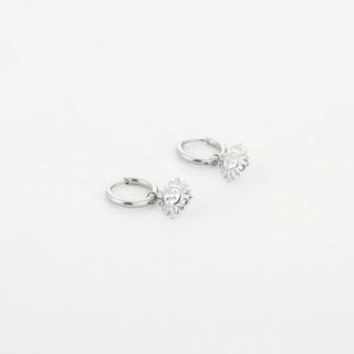 Kopen zilver Bijoutheek Oorhangers Schattig Zonnetje