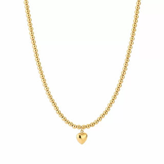 Bijoutheek Collier Klein Bel Hartje Balletjes