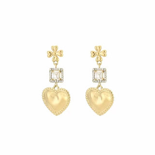 Bijoutheek Oorknoppen Klaver Hart