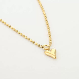 Bijoutheek Collier Hart Balletjes