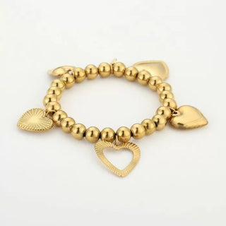 Bijoutheek Armband (Sieraad) Ballen Hart Bedels