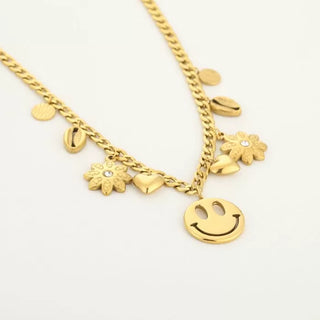 Bijoutheek Collier Bedels Smiley