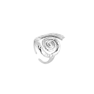 Bijoutheek Ring (Sieraad) Spiral Gehamerd One Size