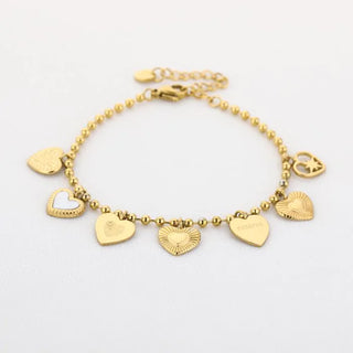 Bijoutheek Armband (Sieraad) Balls Bedels Hartjes