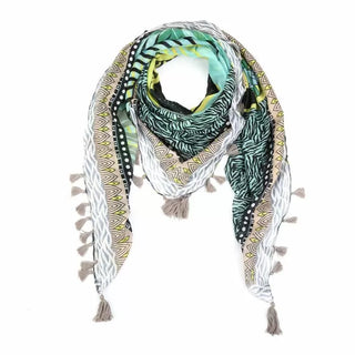 Bijoutheek Scarf (Fashion) Summer Shawl blue (130 x 130cm)