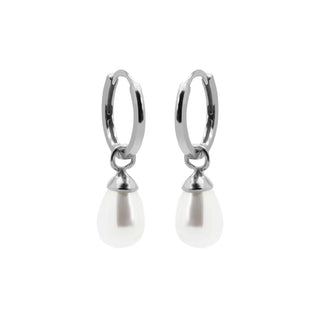 Karma Hinged Hoops Hanging Gem