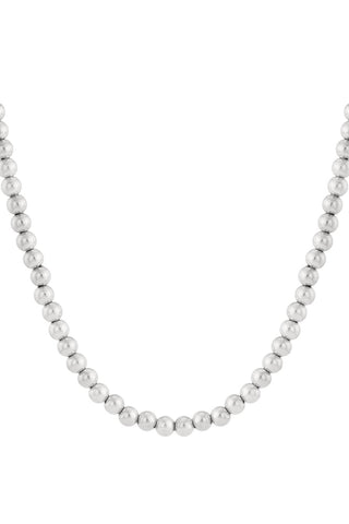 Kopen zilver Bijoutheek Collier Ballen Hol 10mm