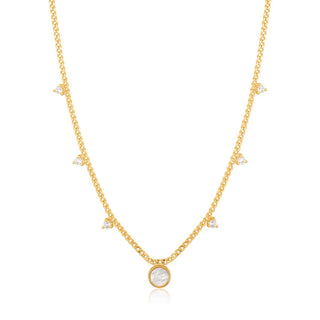 Ania Haie Mother of Pearl Drop Disc Necklace - BijoutheekAnia Haie Mother of Pearl Drop Disc NecklaceAnia Haie