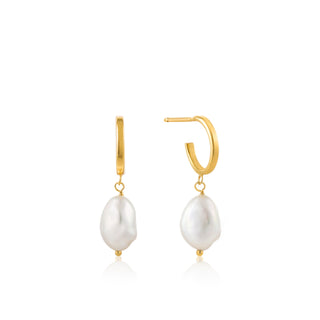 Ania Haie Pearl Mini Hoop oorbel (16MM) - BijoutheekAnia Haie Pearl Mini Hoop oorbel (16MM)Ania Haie