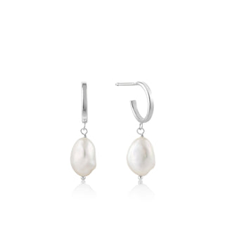 Ania Haie Pearl Mini Hoop oorbel (16MM) - BijoutheekAnia Haie Pearl Mini Hoop oorbel (16MM)Ania Haie