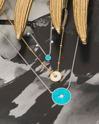 Ania Haie Turquoise Drop Disc Bracelet (Lengte: 16.5CM) - BijoutheekAnia Haie Turquoise Drop Disc Bracelet (Lengte: 16.5CM)Ania Haie