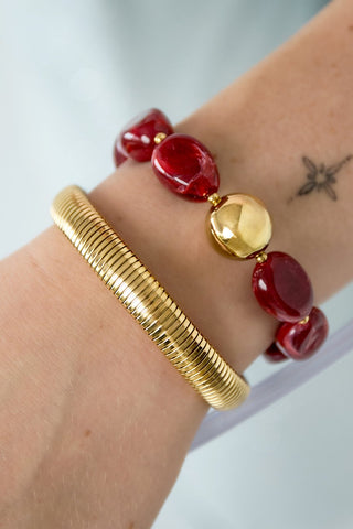 Bijoutheek Armband (Sieraad) Statement Kralen Grof