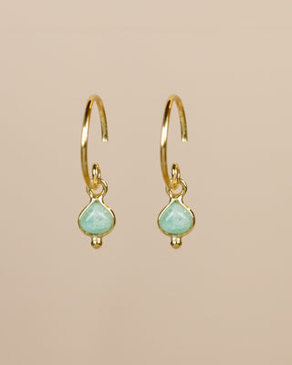 Muja Juma Oorhangers Psyllid amazonite 4x4mm heart