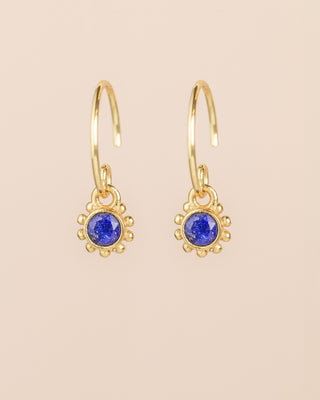 Muja Juma Oorknoppen Firefly lapis lazuli 3mm round