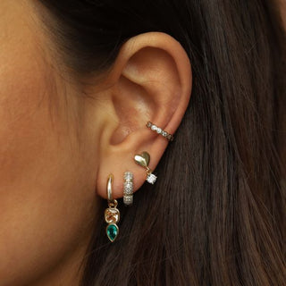 Karma Oorringen Hinged Hoops Cellie Zirconia