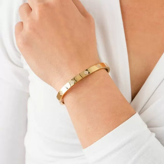 Bijoutheek Armband (Sieraad) Klaver Strass Bangle