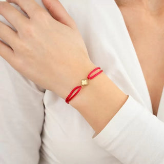 Bijoutheek Armband (Sieraad) Touw Klaver (One Size)