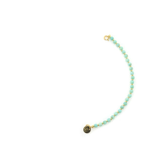 Solid Gold Edelsteen Tussenstuk Armband - Amazoniet