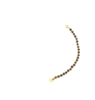 Solid Gold Edelsteen Tussenstuk Armband - Grass Flower Jaspis