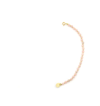 Solid Gold Edelsteen Tussenstuk Armband - Roze Opaal