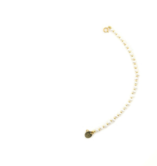 Solid Gold Edelsteen Tussenstuk Armband - Zoetwaterparel