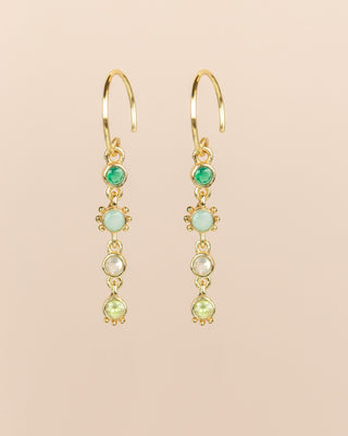 Muja Juma Oorhangers Caterpillar amazonite round