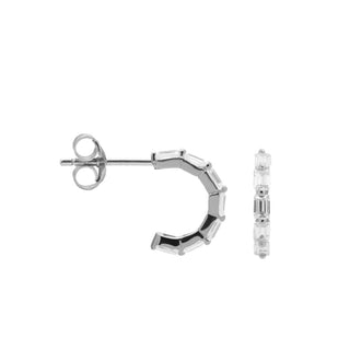 Karma Oorknoppen half hoop diamond row