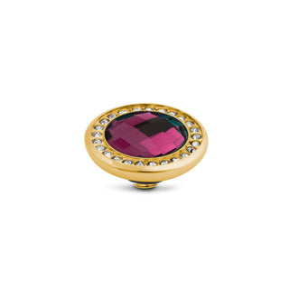 Kaufen fuchsia Melano Vivid Meddy Crystal CZ Steentje (12MM)