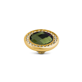 Kaufen olive Melano Vivid Meddy Crystal CZ Steentje (12MM)