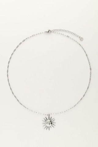 Kopen zilver My Jewellery Schakelketting met zon bedel
