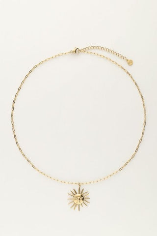 Kopen goud My Jewellery Schakelketting met zon bedel