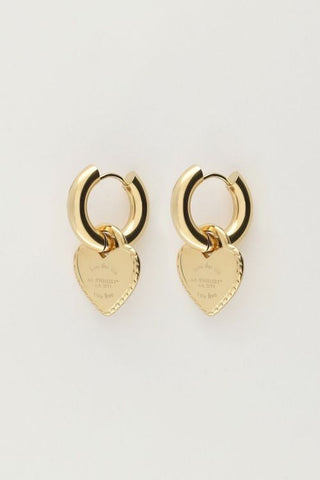 My Jewellery Candy oorringen met grote harten