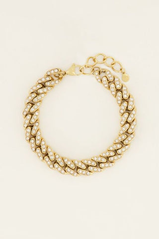 Kopen goud My Jewellery Armband met steentjes