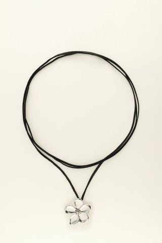 Koop zilver My Jewelery Necklace with big heart and pearls