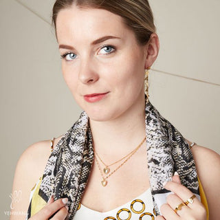 Yehwang Ketting hart groot goud
