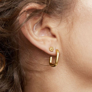 Yehwang earring square hoop small