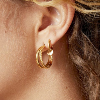 Yehwang-Ohrring mit Doppelring