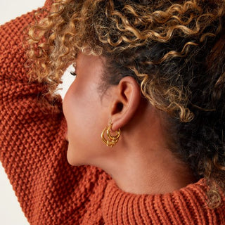 Bijoutheek Ohrringe Bali Hoop Rope Small