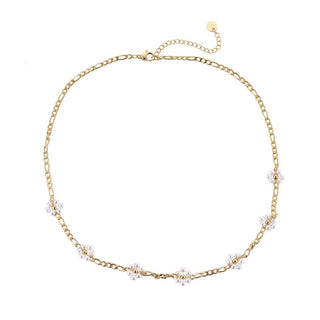 Bijoutheek Necklace Chain link and pearls