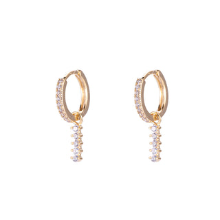 Dottilove Oorhangers 5 witte stenen