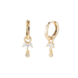 Kopen goud Dottilove Oorhangers bloem