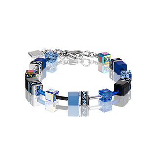 Coeur de Lion jewelry Geocube Bracelet cobalt blue