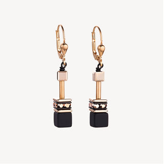 Coeur de Lion sieraad Geocube Oorbel black